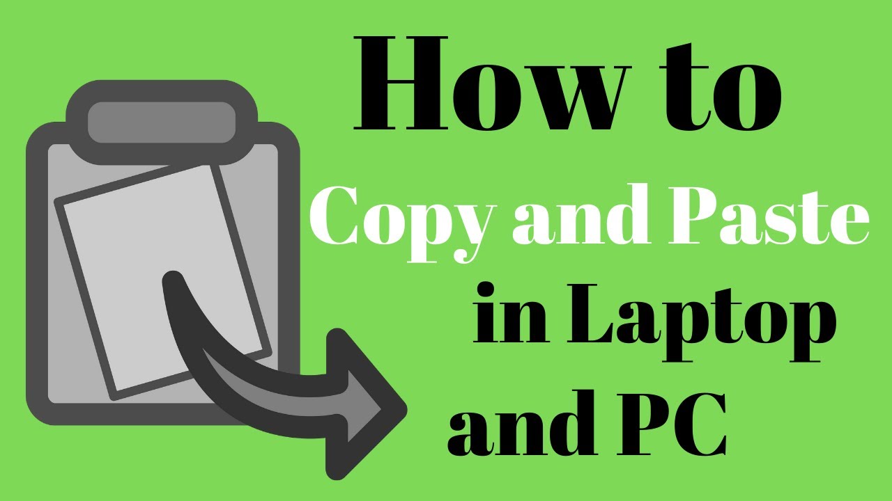 Paste copy laptop computer keyboard windows using Cara mengcopy di laptop