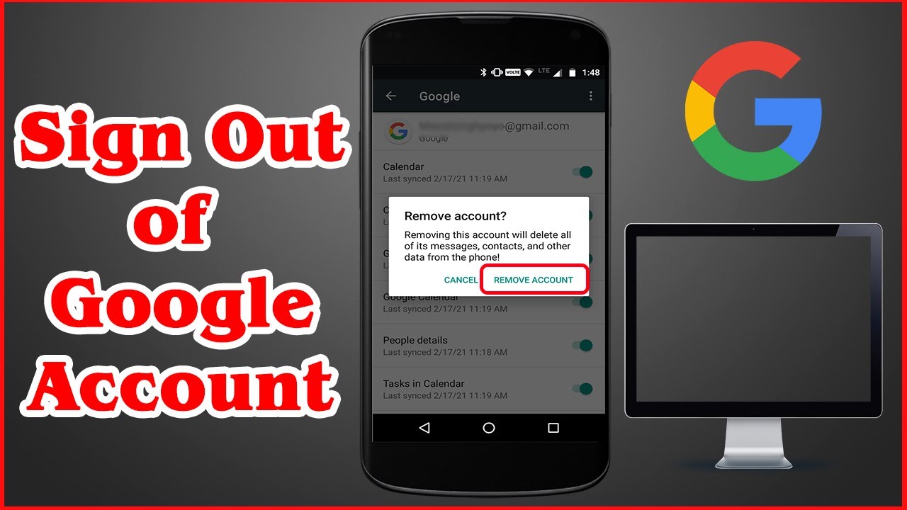 Google account sign computer Cara logout akun google di laptop