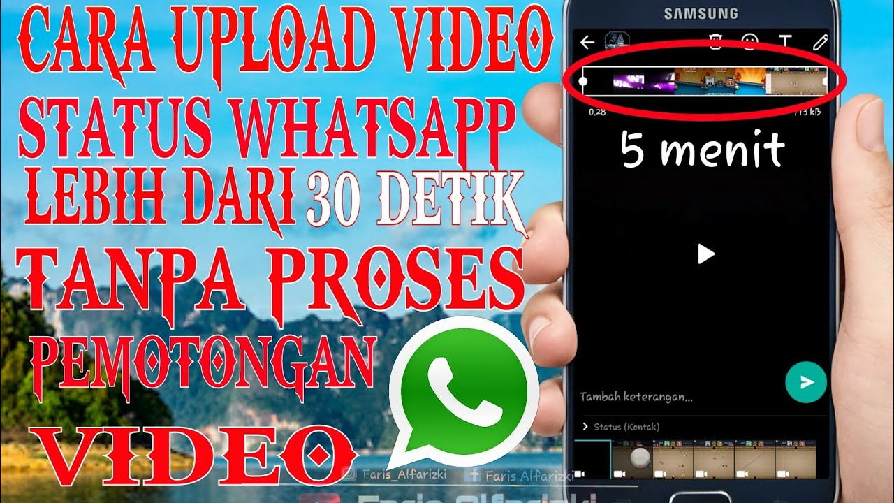 Cara menghitamkan video status wa